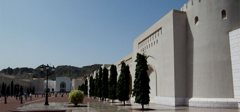 Muscat - Regierungsviertel mit Palast des Sultans