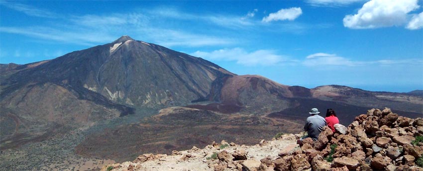 Blick vom Guajara-Gipfel zum Teide